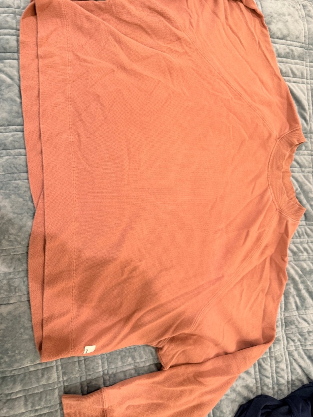 Vuori Oversized Cropped Pink Sweater - Size Small